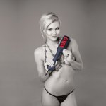 S&M - Czarna Packa Do Klapsów Z Napisem XOXO