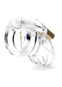 CB-X - Klatka Erekcyjna Na Penisa Mr Stubb Z Kłódką Przezroczysta 