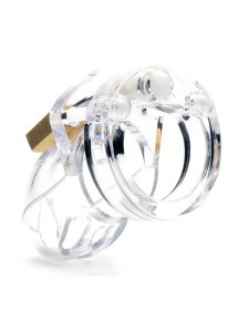 CB-X - Klatka Erekcyjna Na Penisa Mr Stubb Z Kłódką Przezroczysta 