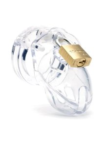 CB-X - Klatka Erekcyjna Na Penisa Mr Stubb Z Kłódką Przezroczysta 