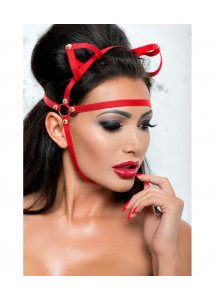 Otwarta Kocia Maska MK 05 - Me Seduce Czerwony