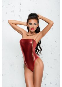 Seksowne Body Ze Złotym Suwakiem Fanny - Me Seduce Czerwony