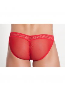 Seksowne Męskie Majteczki Z Siateczką Pascal - Me Seduce Czerwony