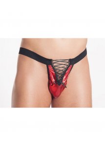 Seksowne Męskie Majteczki Z Tasiemki Xavier - Me Seduce Czerwony