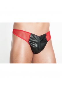 Seksowne Męskie Majteczki Z Ekoskóry Armand - Me Seduce Czerwony