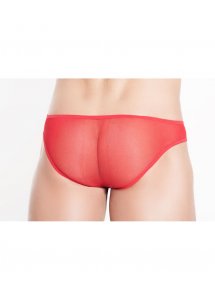 Seksowne Męskie Majtki Z Siateczką Manuel - Me Seduce Czerwony