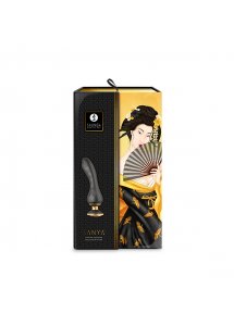 Shunga - Luksusowy Wibrator Z Wygodnym Uchwytem Sanya Czarny