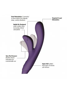 Je Joue - Elegancki Wibrator W Kształcie Króliczka Fioletowy