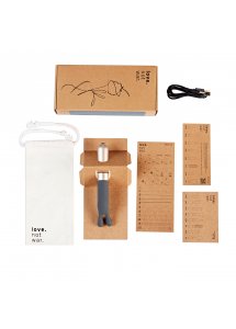 Love Not War - Wibrator Stymulujący Łechtaczkę i Punkt-G Laska Szary