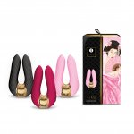 Shunga - Stymulator Łechtaczki Z Mocnymi Wibracjami Aiko Malinowy