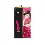 Shunga - Luksusowy Wibrator Z Wygodnym Uchwytem Sanya Malinowy