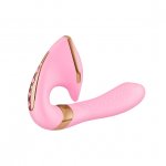 Shunga - Wibrator i Masażer Łechtaczki 2w1 SOYO Różowy