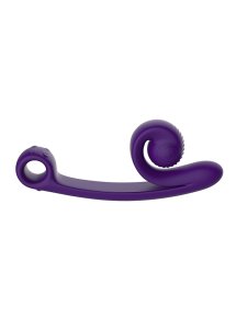 Snail Vibe - Silikonowy Wibrator Z Podwójną Stymulacją Snail Vibe Curve Fioletowy