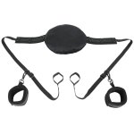 Sportsheets - Zestaw Mankietów Z Uprzężą Do Pozycjonowania Partnera Czarna
