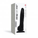 Strap On Me - Realistyczne Czarne Dildo Z Przyssawką Rozmiar M