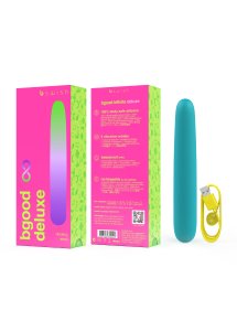 B Swish - Klasyczny Silikonowy Wibrator Bgood Infinite Deluxe Niebieski