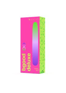 B Swish - Klasyczny Silikonowy Wibrator Bgood Infinite Deluxe Niebieski