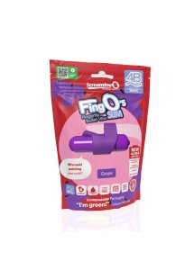 The Screaming O - Mini Wibrator Kulkowy Z Języczkiem 4B Fingo SlimGrape