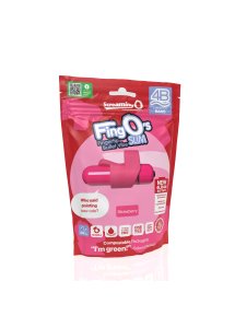 The Screaming O - Mini Wibrator Kulkowy Z Języczkiem 4B Fingo SlimStrawberry