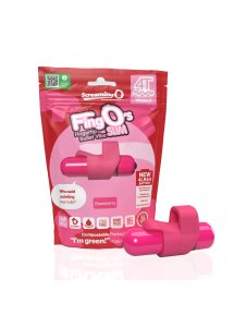 The Screaming O - Mini Wibrator Kulkowy Z Języczkiem 4T Fingo SlimStrawberry