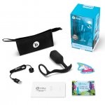 Wibrujący korek analny z pierścieniem na penisa - B-Vibe Vibrating Snug & Tug XL