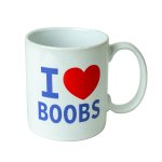 I love Boobs - Kubek Z Napisem I love Boobs