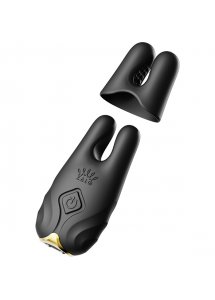 Zalo - Bezprzewodowe Wibrujące Zaciski Na Sutki Czarne Nave