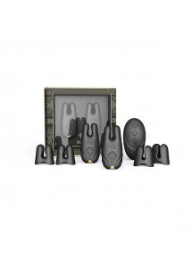 Zalo - Bezprzewodowe Wibrujące Zaciski Na Sutki Czarne Nave