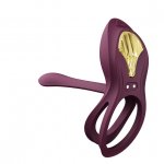 Zalo - Wibrujący Pierścień Na Penisa Z Pilotem Fioletowy Bayek