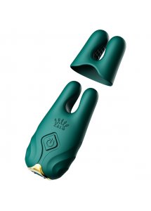 Zalo - Bezprzewodowe Wibrujące Zaciski Na Sutki Zielone Nave