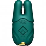 Zalo - Bezprzewodowe Wibrujące Zaciski Na Sutki Zielone Nave