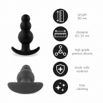 Korek analny - FeelzToys Plugz Butt Plug Black Nr. 1  