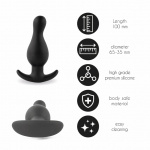 Korek analny - FeelzToys Plugz Butt Plug Black Nr. 2