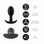 Korek analny - FeelzToys Plugz Butt Plug Black Nr. 3