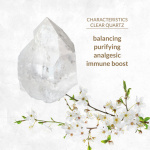 Korek analny stalowy z kamieniem naturalnym - La Gemmes Butt Plug Kwarc Przezroczysty  