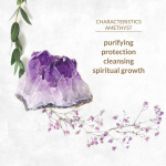 Korek analny stalowy z kamieniem naturalnym - La Gemmes Butt Plug Kwarc Ametyst