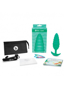 Korek analny wibrujący - B-Vibe Texture Plug Twist