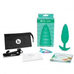 Korek analny wibrujący - B-Vibe Texture Plug Twist