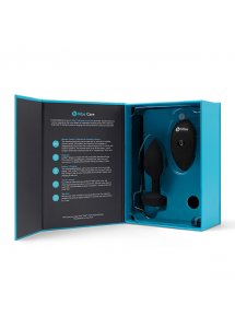 Korek analny wibrujący z klejnotem - B-Vibe Vibrating Jewel Plug M/L Czarny