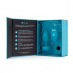Korek analny wibrujący z klejnotem - B-Vibe Vibrating Jewel Plug S/M Niebieski