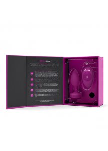 Korek analny wibrujący z klejnotem - B-Vibe Vibrating Jewel Plug S/M Różowy