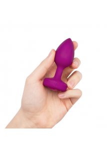 Korek analny wibrujący z klejnotem - B-Vibe Vibrating Jewel Plug S/M Różowy