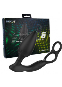 Korek analny wibrujący z pierścieniem na jądra i penisa - Nexus Simul8 Plug Edition Vibrating Dual Motor Anal Cock & Ball Toy  