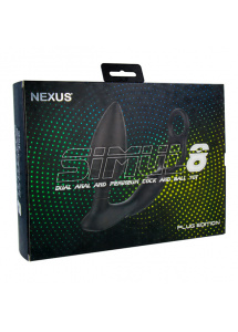 Korek analny wibrujący z pierścieniem na jądra i penisa - Nexus Simul8 Plug Edition Vibrating Dual Motor Anal Cock & Ball Toy  