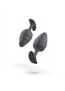 Korek analny z obciążnikiem - B Swish bfilled Basic Plus Wave   Czarny