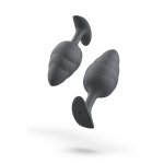 Korek analny z obciążnikiem - B Swish bfilled Basic Plus Wave   Czarny