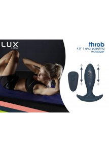 Korek analny z pulsowaniem i pilotem - Lux Active Throb Anal Pulsating Massager  