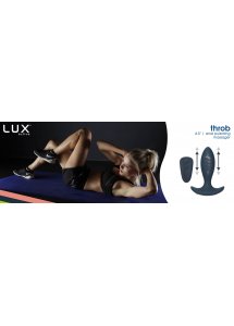 Korek analny z pulsowaniem i pilotem - Lux Active Throb Anal Pulsating Massager  