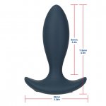 Korek analny z pulsowaniem i pilotem - Lux Active Throb Anal Pulsating Massager  