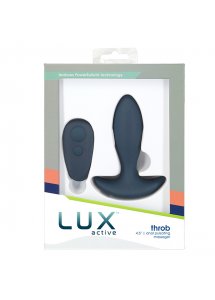 Korek analny z pulsowaniem i pilotem - Lux Active Throb Anal Pulsating Massager  